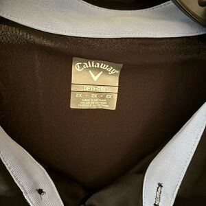 Callaway Black and Light Gray Polo